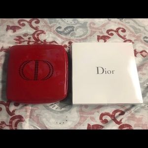 Red Dior makeup pouch